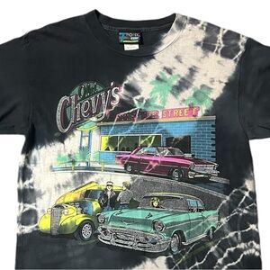 Vtg 80s Single Stitch Old Chevys Rule Graphic Tshirt